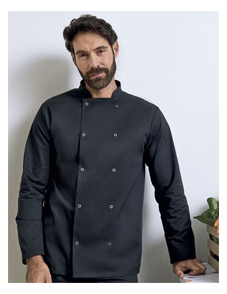 PRE-PR665-Chefs Long Sleeve Stud Jacket 2
